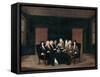 The Emissaries of the Peace Congress of Baden on September 7th, 1714-Johann Rudolf Huber-Framed Stretched Canvas