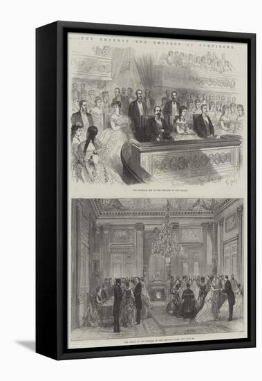 The Emperor and Empress at Compiegne-null-Framed Stretched Canvas