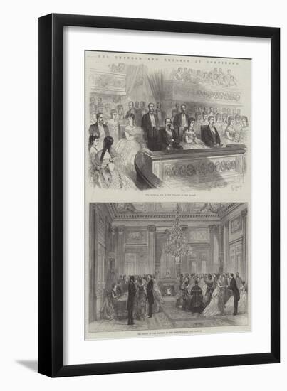 The Emperor and Empress at Compiegne-null-Framed Giclee Print