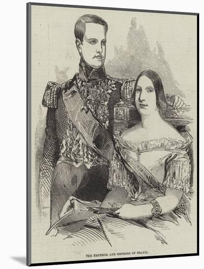 The Emperor and Empress of Brazil-null-Mounted Giclee Print