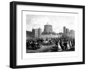 The Emperor and the Empress of the French at Windsor Castle, 1855-CH Jeens-Framed Giclee Print