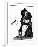 The Emperor and the Nightingale, Illustration for "The Nightingale"-Harry Clarke-Framed Giclee Print