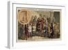 The Emperor Charlemagne Visiting a School, 814-null-Framed Giclee Print