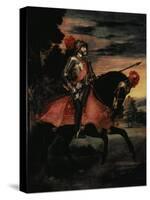 The Emperor Charles V (1500-58) on Horseback in Muhlberg, 1548-Titian (Tiziano Vecelli)-Stretched Canvas