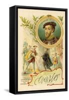 The Emperor Charles V at the Court of Francis I of France-null-Framed Stretched Canvas