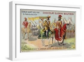 The Emperor Charles V at the Field of the Cloth of Gold-null-Framed Giclee Print