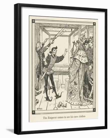 The Emperor Comes to See His New Clothes-Henry Justice Ford-Framed Art Print