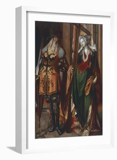 The Emperor Constantine and St Helen-Cornelis Engebrechtsz-Framed Giclee Print