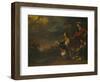 The Emperor Constantine's Vision of the Cross before the Battle of the Milvian Bridge (Oil on Canva-Theodor Boeyermans-Framed Giclee Print