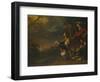 The Emperor Constantine's Vision of the Cross before the Battle of the Milvian Bridge (Oil on Canva-Theodor Boeyermans-Framed Giclee Print