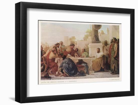 The Emperor Julian (Known as "The Apostate") Presides Over a Conference-E. Armitage-Framed Photographic Print