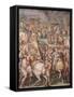 The Emperor Maximilian Lifts the Siege of Livorno, 1568-1571-Giorgio Vasari-Framed Stretched Canvas