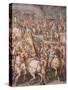 The Emperor Maximilian Lifts the Siege of Livorno, 1568-1571-Giorgio Vasari-Stretched Canvas