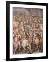 The Emperor Maximilian Lifts the Siege of Livorno, 1568-1571-Giorgio Vasari-Framed Giclee Print