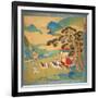 The Emperor Mu Wang (circa 985-circa 907 BC) of the Chou Dynasty in His Chariot-null-Framed Giclee Print