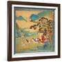 The Emperor Mu Wang (circa 985-circa 907 BC) of the Chou Dynasty in His Chariot-null-Framed Giclee Print