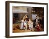 The Emperor Napoleon I on the Terrace of the Château Saint-Cloud Surrounded by His Children-Louis Ducis-Framed Giclee Print