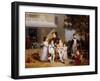 The Emperor Napoleon I on the Terrace of the Château Saint-Cloud Surrounded by His Children-Louis Ducis-Framed Giclee Print