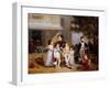 The Emperor Napoleon I on the Terrace of the Château Saint-Cloud Surrounded by His Children-Louis Ducis-Framed Giclee Print