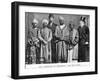 The Emperor of Abyssinia and His Suite', the Dreadnought Hoax, 7th February 1910 (B/W Photo)-English Photographer-Framed Giclee Print