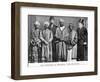 The Emperor of Abyssinia and His Suite', the Dreadnought Hoax, 7th February 1910 (B/W Photo)-English Photographer-Framed Giclee Print