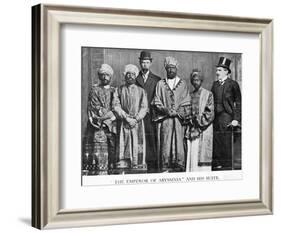 The Emperor of Abyssinia and His Suite', the Dreadnought Hoax, 7th February 1910 (B/W Photo)-English Photographer-Framed Giclee Print