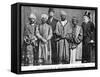 The Emperor of Abyssinia and His Suite', the Dreadnought Hoax, 7th February 1910 (B/W Photo)-English Photographer-Framed Stretched Canvas