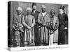 The Emperor of Abyssinia and His Suite', the Dreadnought Hoax, 7th February 1910 (B/W Photo)-English Photographer-Stretched Canvas