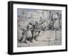 The Emperor of Austria Ascending the Great Pyramid, Egypt, 1869-William Simpson-Framed Giclee Print