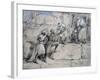 The Emperor of Austria Ascending the Great Pyramid, Egypt, 1869-William Simpson-Framed Giclee Print