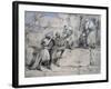 The Emperor of Austria Ascending the Great Pyramid, Egypt, 1869-William Simpson-Framed Giclee Print