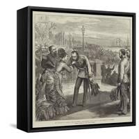 The Emperor of Austria's Visit to Venice, the Emperor Taking Leave of the Princess of Piedmont-null-Framed Stretched Canvas