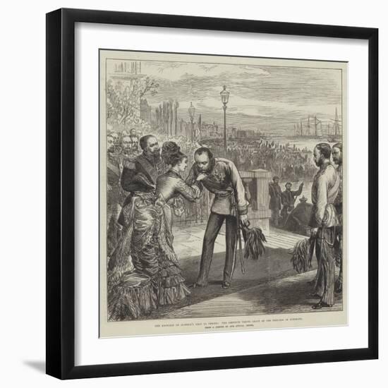 The Emperor of Austria's Visit to Venice, the Emperor Taking Leave of the Princess of Piedmont-null-Framed Giclee Print