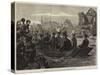 The Emperor of Austria Visiting Szegedin During the Inundation-null-Stretched Canvas