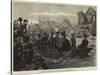 The Emperor of Austria Visiting Szegedin During the Inundation-null-Stretched Canvas