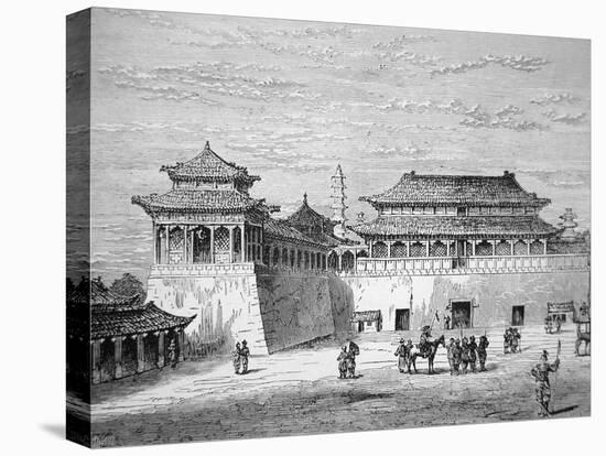 The Emperor of China's Palace, the Forbidden City, Pekin in the 19th Century-null-Stretched Canvas