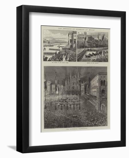 The Emperor of Germany at Milan-null-Framed Giclee Print