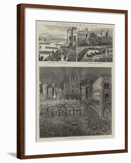 The Emperor of Germany at Milan-null-Framed Giclee Print