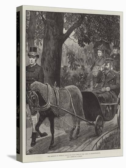 The Emperor of Germany Taking His Daily Drive in the Park at Charlottenburg-null-Stretched Canvas