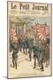 The Emperor of Japan Presents Flags to His Men before They Go Off to Fight the Russians-null-Mounted Art Print