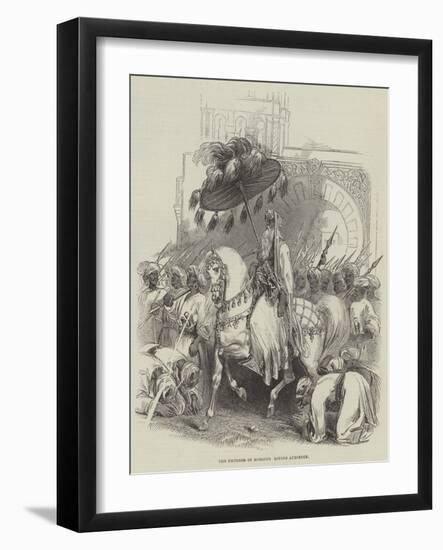 The Emperor of Morocco Giving Audience-null-Framed Giclee Print