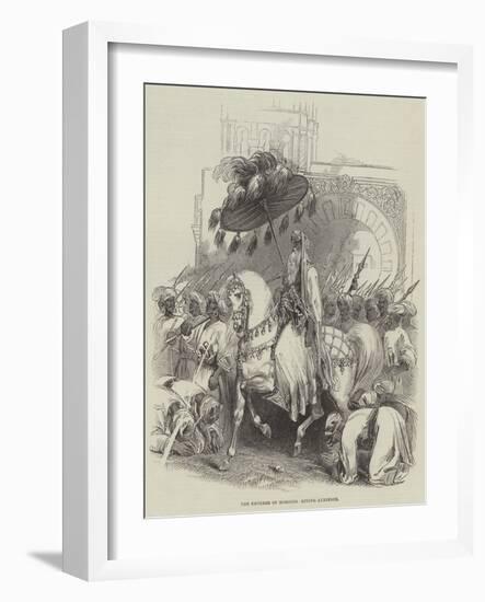 The Emperor of Morocco Giving Audience-null-Framed Giclee Print