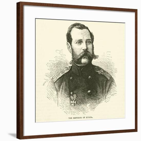 The Emperor of Russia, November 1870-null-Framed Giclee Print