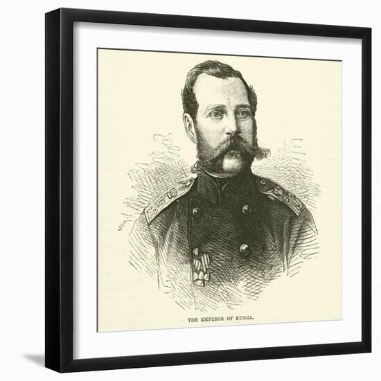 The Emperor of Russia, November 1870-null-Framed Giclee Print