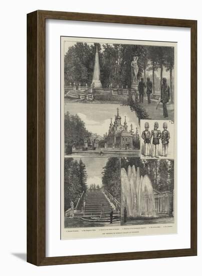 The Emperor of Russia's Palace at Peterhof-Johann Nepomuk Schonberg-Framed Giclee Print