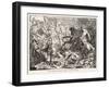 The Emperor Otto 1 Defeats the Hungarian Magyars at the Lechfeld-Sachse-Framed Art Print