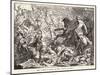 The Emperor Otto 1 Defeats the Hungarian Magyars at the Lechfeld-Sachse-Mounted Art Print