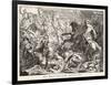 The Emperor Otto 1 Defeats the Hungarian Magyars at the Lechfeld-Sachse-Framed Art Print