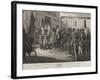 The Emperor Reviewing His Troops at the Carrousel, 21st March 1815, Engraved by Moreau-Maximilien Pierre Kepfer-Framed Giclee Print