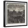 The Emperor's Fete in Paris, Display of Fireworks from the Arc De Triomphe-Charles Robinson-Framed Giclee Print